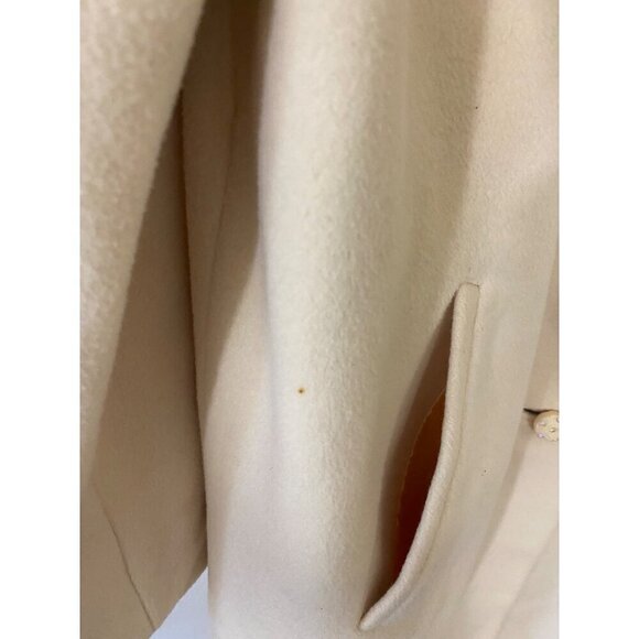 Vintage Cashmere Women's Cream 60's Button Front Coat - L/XL - Picture 3 of 16
